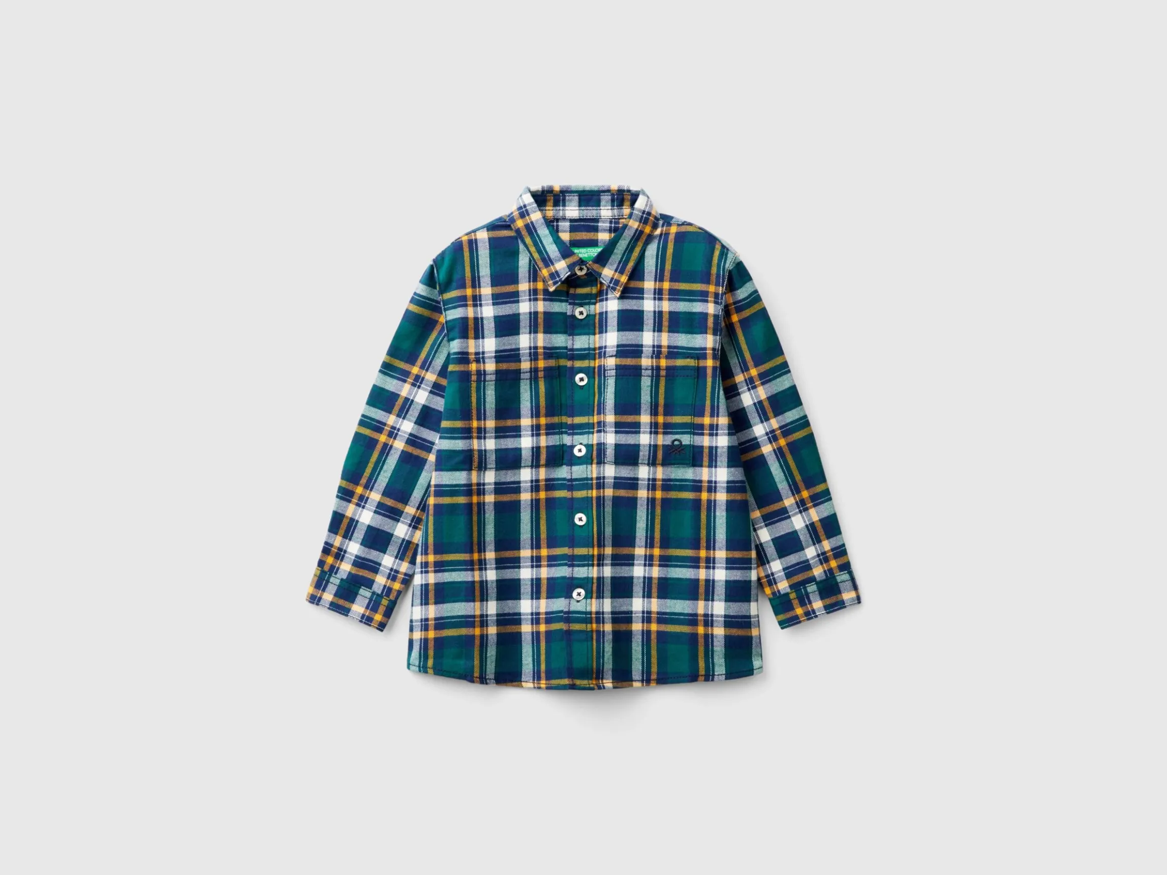 Plaid shirt in 100% cotton