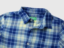 Plaid shirt in 100% cotton