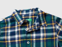 Plaid shirt in 100% cotton
