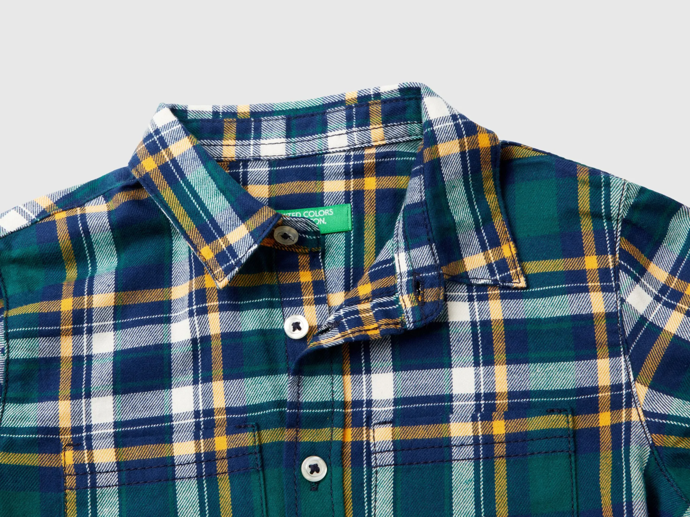 Plaid shirt in 100% cotton