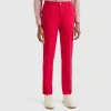 Plum slim fit cotton chinos