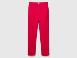 Plum slim fit cotton chinos