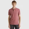 Plum slim fit polo