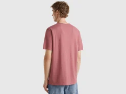 Plum t-shirt in slub cotton