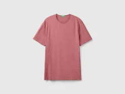 Plum t-shirt in slub cotton