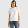 Polo in stretch organic cotton