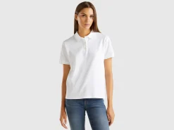 Polo in stretch organic cotton