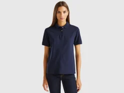 Polo in stretch organic cotton