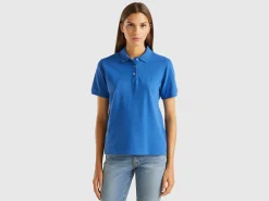 Polo in stretch organic cotton