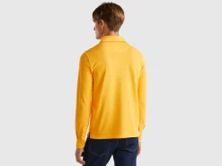 Polo in stretch organic cotton