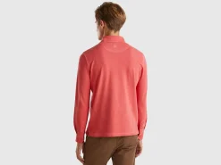 Polo in stretch organic cotton