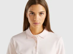 Polo in stretch organic cotton