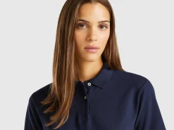 Polo in stretch organic cotton