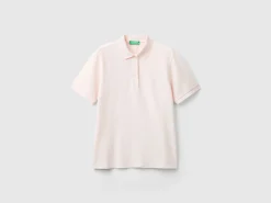 Polo in stretch organic cotton