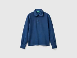 Polo in stretch organic cotton