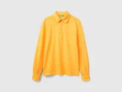 Polo in stretch organic cotton