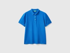 Polo in stretch organic cotton