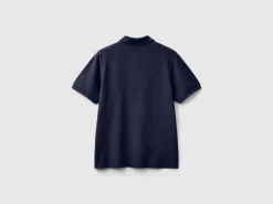 Polo in stretch organic cotton