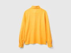 Polo in stretch organic cotton