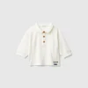 Polo with patch on the back