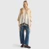 Poncho in recycled fabric
