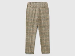 Prince of Wales flannel trousers