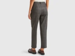 Prince of Wales regular fit trousers
