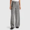 Prince of Wales wide leg trousers