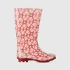 Printed rain boots