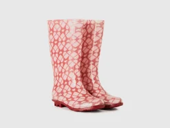 Printed rain boots