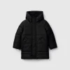 Puffer jacket lined in fleece