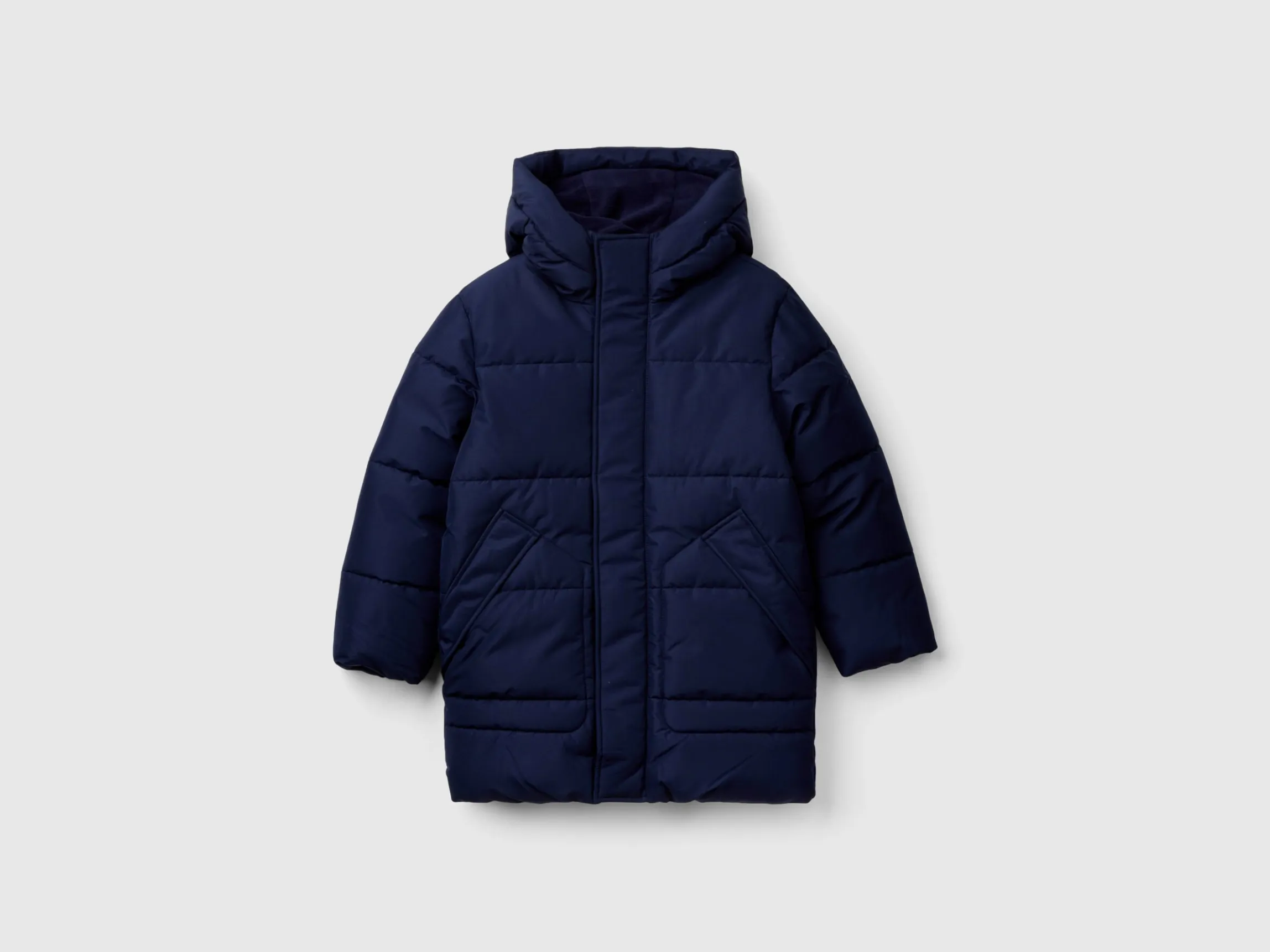 Puffer jacket lined in fleece