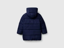 Puffer jacket lined in fleece
