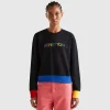 Pullover sweatshirt with logo print