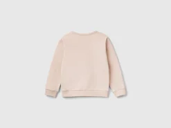 Pullover sweatshirt with glittery print
