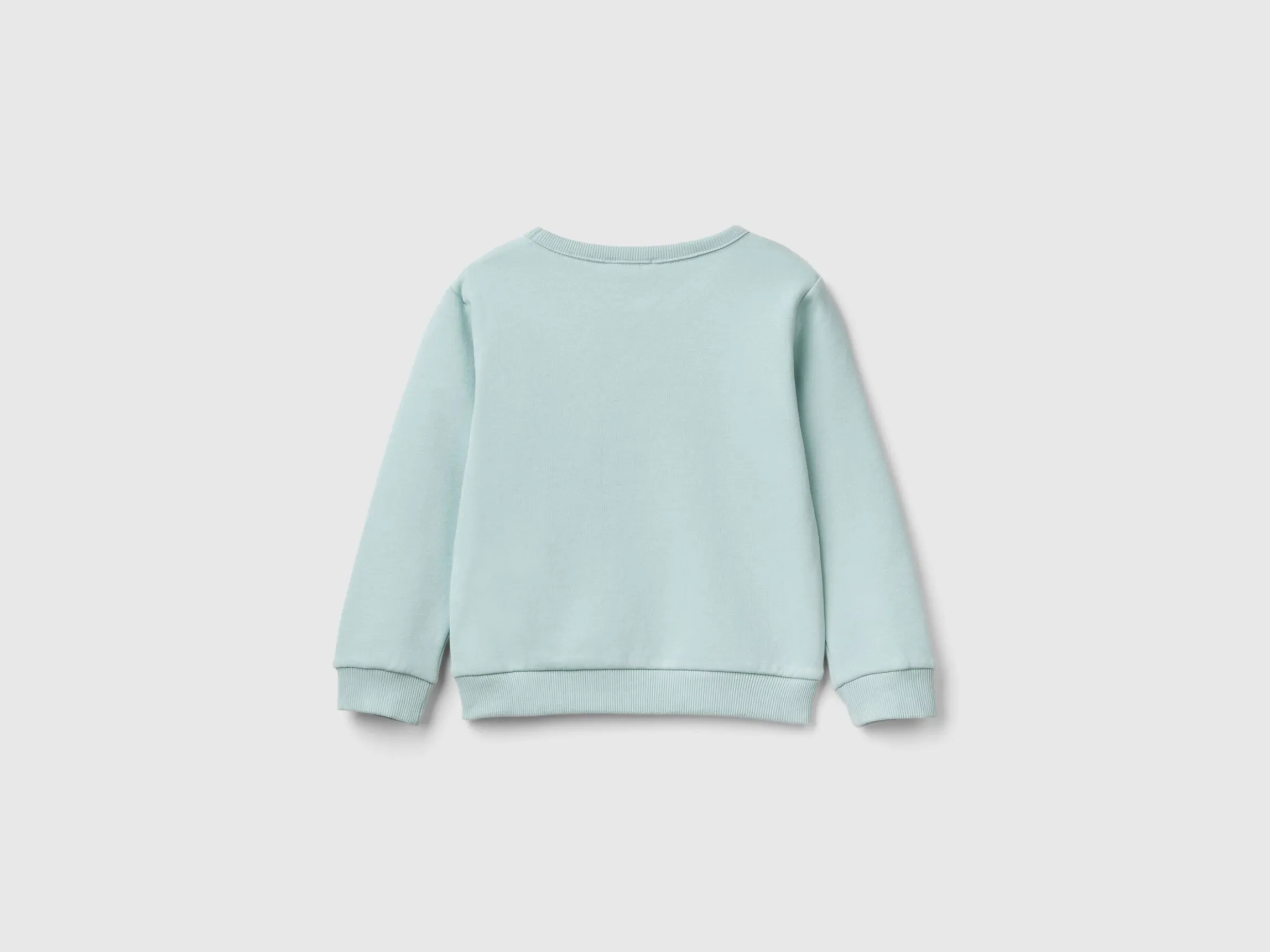Pullover sweatshirt with glittery print