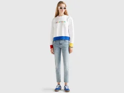 Pullover sweatshirt with logo print