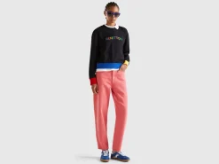 Pullover sweatshirt with logo print