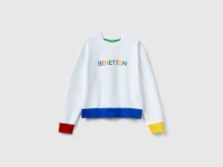 Pullover sweatshirt with logo print