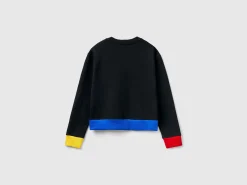 Pullover sweatshirt with logo print