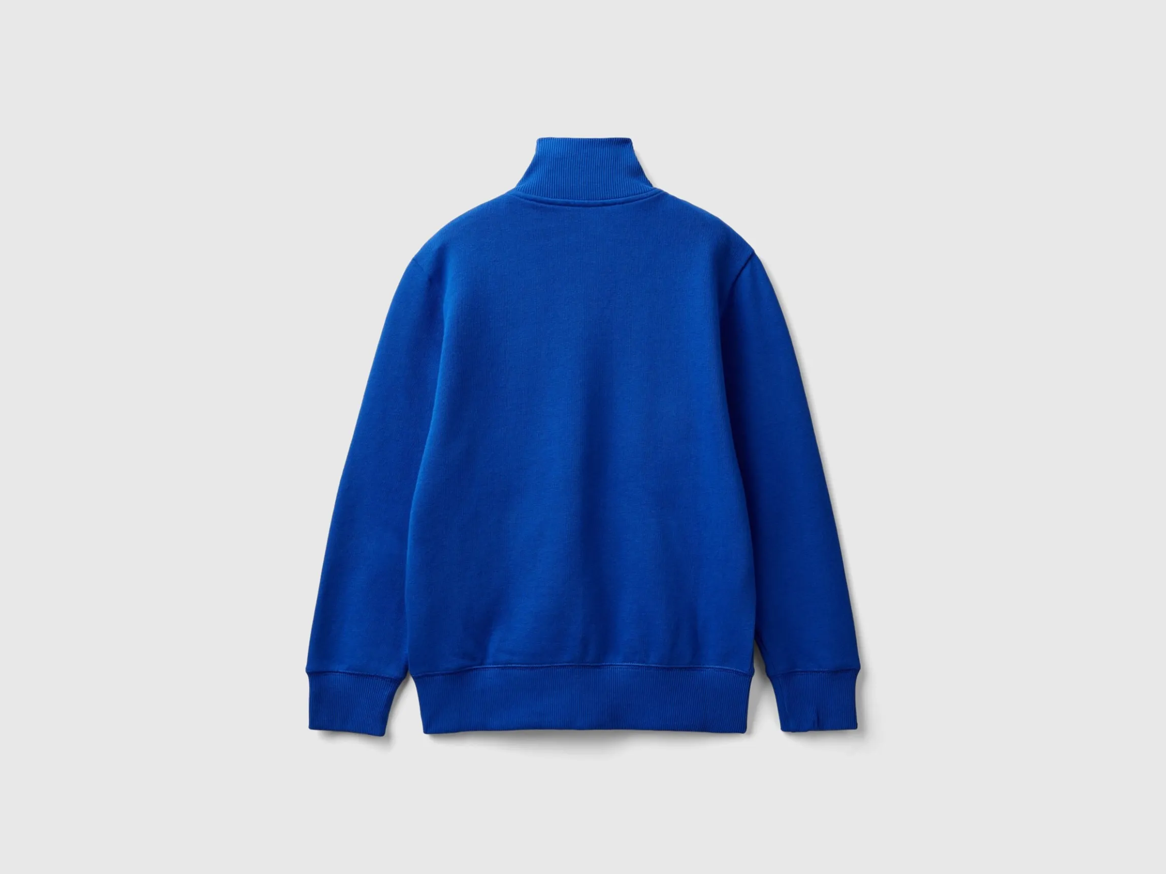 Pure cotton sweatshirt with zipper