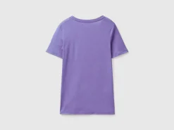 Pure cotton t-shirt with V-neck