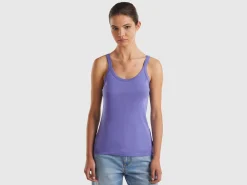 Purple pure cotton tank top
