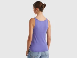 Purple pure cotton tank top