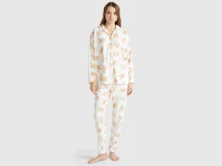 Pyjama jacket with biscuit print