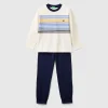 Pyjamas in long fiber cotton