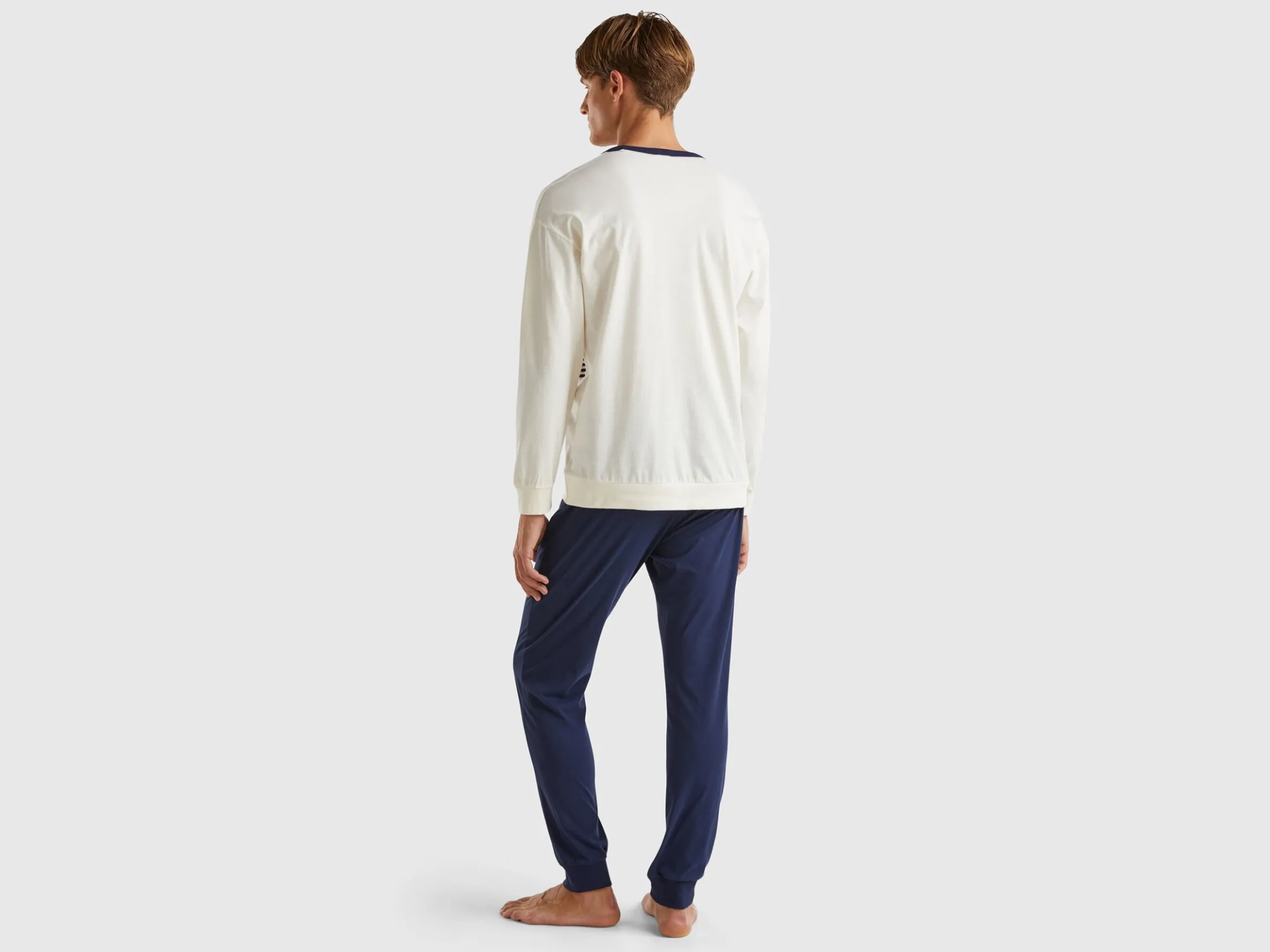 Pyjamas in long fiber cotton