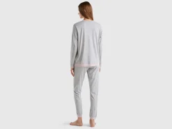 Pyjamas in long fiber cotton