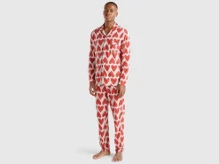 Pyjamas with heart print