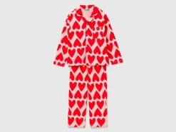 Pyjamas with heart print